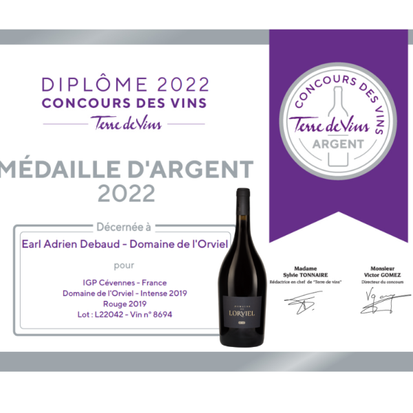 MEDAILLE CONCOURS TERRE DE VINS 2022